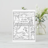 arizona Farbe Ich Collage Einladung (Stehend Vorderseite)