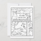 arizona Farbe Ich Collage Einladung (Vorderseite)