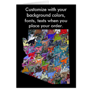 Arizona fertigen bunte Karte besonders an, wie Sie