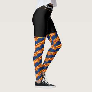 Arizona Flag & America Staaten, USA Mode/Sport Leggings