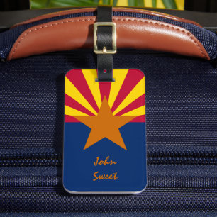 Arizona Flag & America Staaten, USA /Personal bag Gepäckanhänger