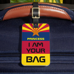 Arizona Flag & America Staaten, USA /Personalisier Gepäckanhänger