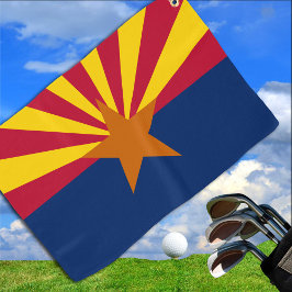 Arizona Flag & Arizona Staat USA Golf / Sportfans Golfhandtuch