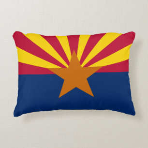 Arizona Flag & Arizona - USA, Ferien/Sportfans Dekokissen