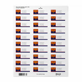 Arizona-Flag - benutzerdefinierte Rücksendeadresse (Vorne)