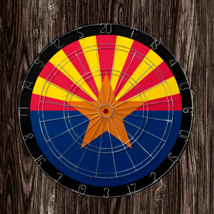 Arizona Flag Dartboard & Arizona / USA Spielbrett Dartscheibe