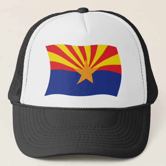Arizona Flag Hat Truckerkappe (Vorderseite)