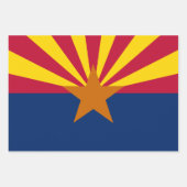 Arizona Flag, Herz und Mode / Geschenk Set Geschenkpapier Set (Vorderseite)