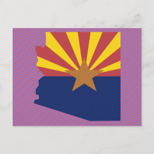 Arizona-Flag-Karte Postkarte