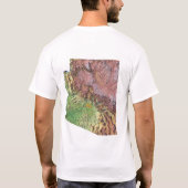 Arizona Flag Map City T - Shirt (Rückseite)