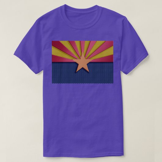 Arizona Flag Metal Look T-Shirt (Design vorne)
