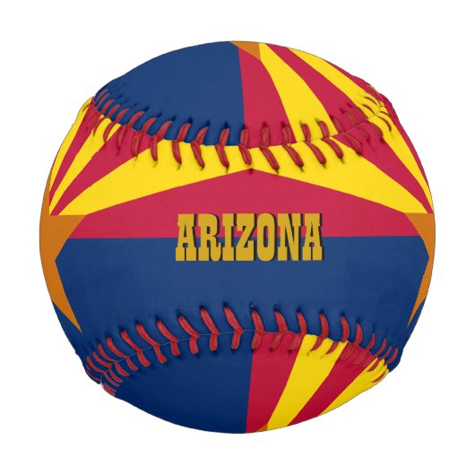 Arizona Flag, Name, Arizona sport /Baseball Balls Baseball (Rückseite)