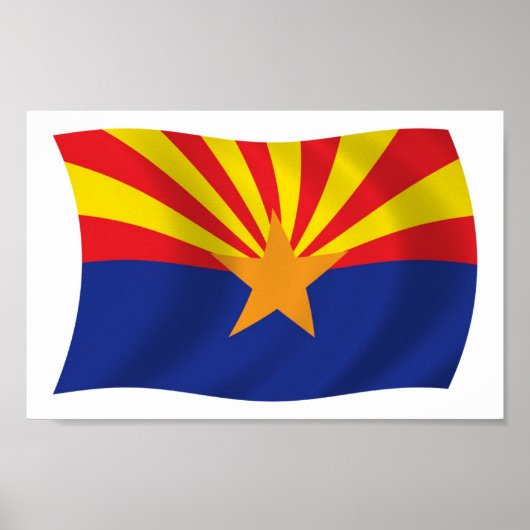 Arizona Flag Poster Print (Vorne)