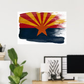 Arizona Flag Posters Poster (Heimbüro)