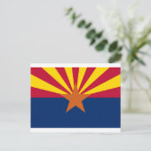 ARIZONA FLAG POSTKARTE (Stehend Vorderseite)