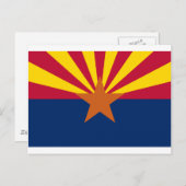 ARIZONA FLAG POSTKARTE (Vorne/Hinten)
