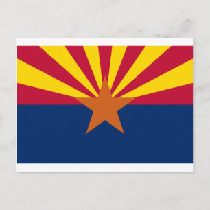ARIZONA FLAG POSTKARTE