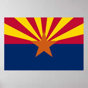 Arizona-Flag-Print Poster