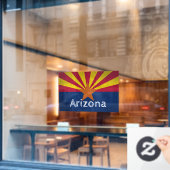 Arizona Flag Star Fensteraufkleber (Café-Fenster)