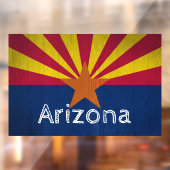 Arizona Flag Star Fensteraufkleber (Blatt 2)