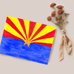 Arizona Flag Wasserfarben Kunst, Dichtung und Musi Postkarte<br><div class="desc">Karo aus dieser super farbenfrohen Arizona-Fahne. Und vergewissern Sie sich, dass Sie meinen Shop für weitere Produkte und Designs Karo. Sie können immer Ihren eigenen Text hinzufügen. Lass mir Bescheid, wenn du etwas Maßgeschneidert haben möchtest. Wenn du es kaufst, danke! Stellen Sie sicher, dass Sie ein Bild auf Instagram von...</div>
