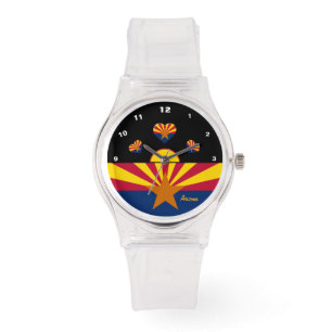 Arizona Flag Watch, Arizona fashion, USA / sport Armbanduhr