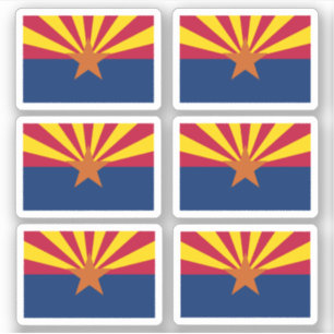 Arizona-Flagge, amerikanische Staatsflagge Aufkleber