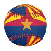 Arizona-Flagge, Arizona, Monogramm/Baseball-Balls Baseball (Rückseite)