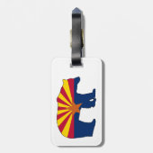 Arizona-Flagge Bär Gepäckanhänger (Rückseite vertikal)
