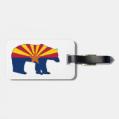 Arizona-Flagge Bär Gepäckanhänger (Rückseite horizontal)