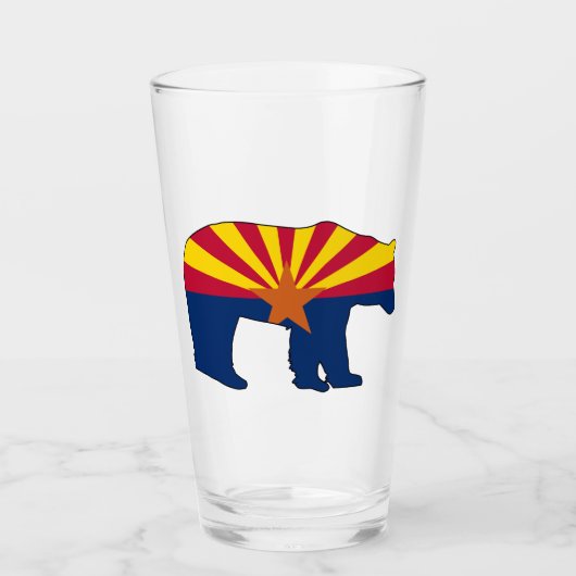 Arizona-Flagge Bär Glas (Vorderseite)
