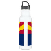 Arizona-Flagge Edelstahlflasche (Rückseite)
