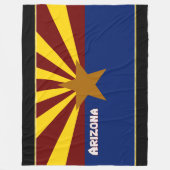 Arizona-Flagge Fleecedecke (Vorderseite)
