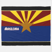 Arizona-Flagge Fleecedecke (Vorderseite (Horizontal))