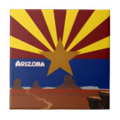 Arizona-Flagge Fliese (Vorderseite)