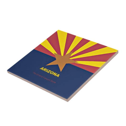 Arizona-Flagge  Fliese (Seite)