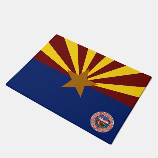 Arizona-Flagge Fußmatte (Schrägansicht)