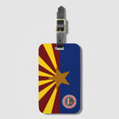 Arizona-Flagge Gepäckanhänger (Vorderseite Vertikal)