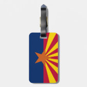 Arizona-Flagge Gepäckanhänger (Rückseite vertikal)