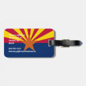 Arizona-Flagge Gepäckanhänger (Rückseite horizontal)