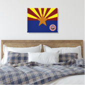 Arizona-Flagge Leinwanddruck (Insitu (Schlafzimmer))