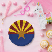 Arizona-Flagge Pappteller (Party)