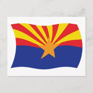 Arizona-Flagge Postkarte