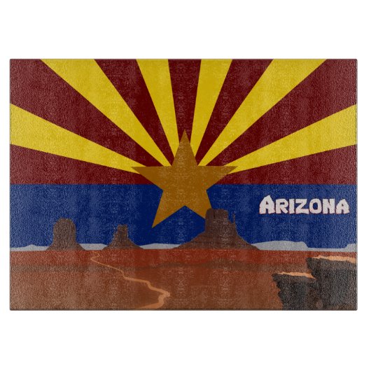 Arizona-Flagge Schneidebrett (Vorderseite)
