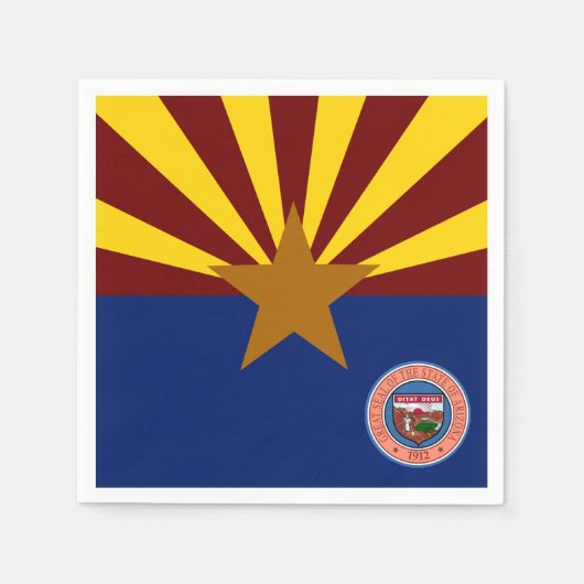 Arizona-Flagge Serviette (Vorderseite)