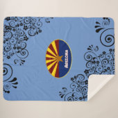 Arizona-Flagge Sherpadecke (Vorderseite (Horizontal))