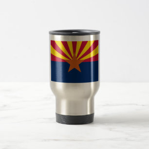Arizona-Flagge: Stern untergehende Sonne, The Copp Reisebecher