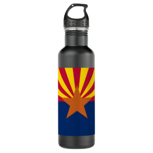 Arizona-Flagge: Sternensonne, Der Kupferstaat Edelstahlflasche