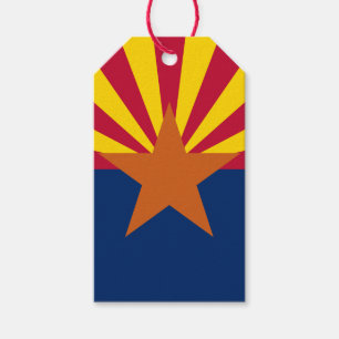 Arizona-Flagge: Sternensonne, Der Kupferstaat Geschenkanhänger