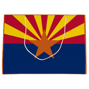 Arizona-Flagge: Sternensonne, Der Kupferstaat Große Geschenktüte